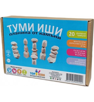 Дървена игра Top Kids - Туми иши, планина от камъни