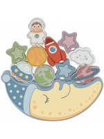 Дървена игра за баланс 2 в 1 Tooky Toy - Малки астронавти Дървена игра за баланс 2 в 1 Tooky Toy - Малки астронавти