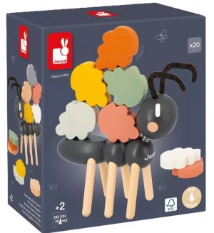 Дървена игра за баланс Janod - Мравка Дървена игра за баланс Janod - Мравка