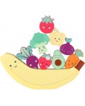 Дървена игра за баланс Orange Tree Toys - Щастливи зеленчуци