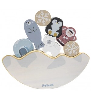 Дървена игра за баланс Viga Toys PolarB - Ескимоси
