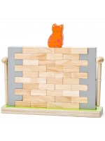 Дървена игра за баланс Woodyland - Спаси котето