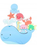 Дървена игра за балансиране Orаnge Tree Toys - Морски животни