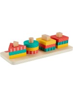 Дървена игра за нанизване Fisher Price - Геометрични фигури