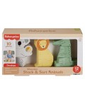 Дървена игра за нанизване Fisher Price - С дървени животинчета
