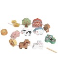 Дървена игра за нанизване Tooky Toy - Ферма