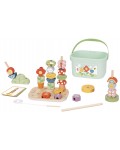 Дървена игра за нанизване Tooky Toy - Градина