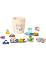  Дървена игра за памет и тактилни усещания Tooky Toy