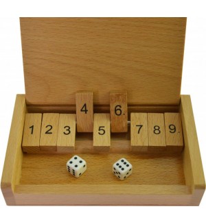Дървена игра за смятане Goki - Затвори кутията