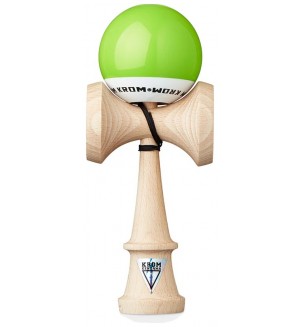 Дървена игра за сръчност KROM Kendama - Pop Кендама, светлозелена