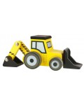 Дървена играчка 2 в 1 Orange Tree Toys - Багер и събирач, жълт