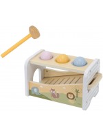 Дървена играчка 2 в 1 Viga Toys PolarB - Ксилофон с топки и чукче