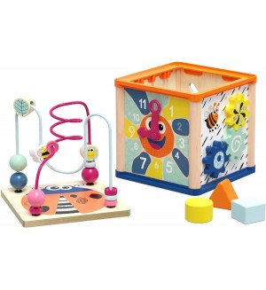 Дървена играчка 5 в 1 Top Bright - Активно кубче
