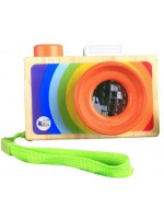 Дървена играчка Acool Toy - Цветен фотоапарат с калейдоскоп
