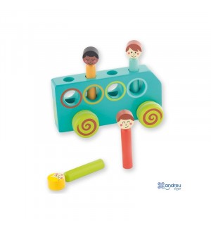 Дървена играчка Andreu Toys - Автобус