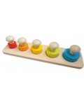 Дървена играчка Andreu toys - С кръгли части и големи дръжки