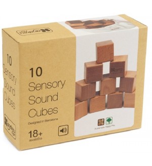 Дървена играчка Andreu toys - Сензорни кубчета