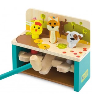 Дървена играчка Andreu toys - Удари и подскочи  - Буболечки