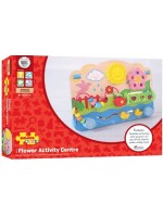 Дървена играчка Bigjigs - Активен център, цветя