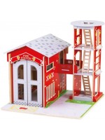 Дървена играчка Bigjigs - Градска пожарна