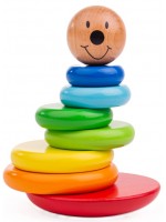 Дървена играчка Bigjigs - Магнити за подреждане