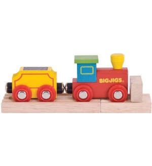 Дървена играчка Bigjigs - Моето първо локомотивче