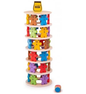 Дървена играчка Bigjigs - Събори гърнето с мед