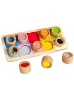 Дървена играчка Bigjigs - Сензорна дъска