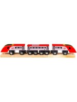 Дървена играчка Bigjigs -Влакчето Pendolino, с релси  