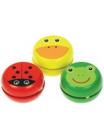 Дървена играчка Bigjigs - Йо-йо, животинче, асортимент   