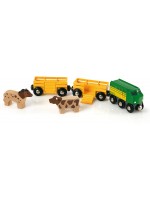 Дървена играчка Brio - Влакче Ферма
