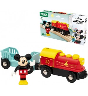 Дървена играчка Brio - Влакчето на Мики Маус
