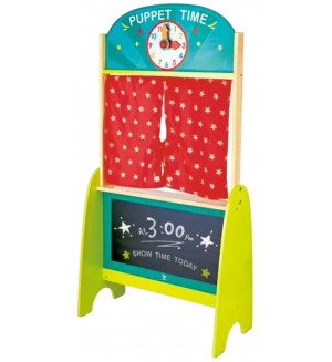 Дървена играчка Hape - Куклен театър