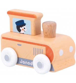 Дървена играчка Janod Cross Road - Влакче