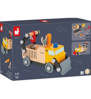Дървена играчка Janod - Направи си камион Diy Brico Kids