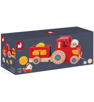 Дървена играчка Janod - Трактор