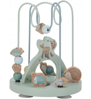 Дървена играчка Little Dutch Forest Friends - Спирала с активности