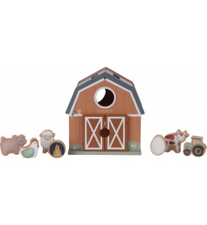 Дървена играчка Little Dutch Little Farm - Сортер