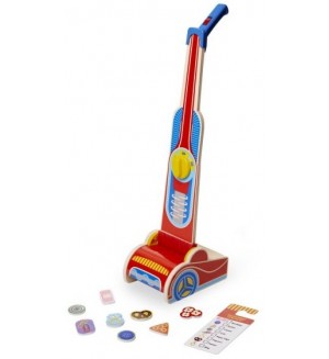 Дървена играчка Melissa and Doug - Прахосмукачка 