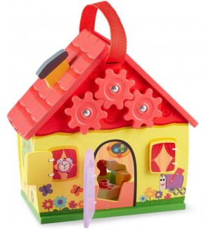 Дървена играчка Melissa & Doug - Къщичка с активности