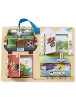 Дървена играчка Melissa & Doug - Отключи и заключи вратичките