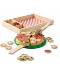 Дървена играчка Melissa & Doug - Пица, 36 части