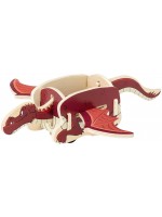 Дървена играчка Micki - Летящият дракон на Бамзе, 24 cm