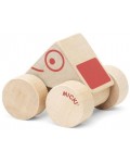 Дървена играчка Micki Pippi - Мини триъгълна количка