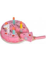 Дървена играчка Moni -  Торта Happy Birthday
