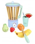 Дървена играчка Orange Tree Toys - Блендер с аксесоари, 15 части