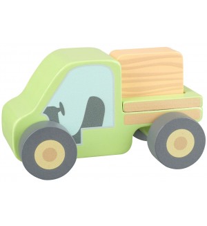 Дървена играчка Orange Tree Toys - Фермерски камион