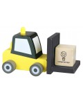 Дървена играчка Orange Tree Toys - Мотокар, жълт