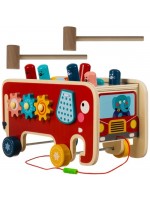 Дървена играчка с чукче 4 в 1 Kruzzel Слонче