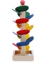 Дървена играчка Smart Baby - Кула с падащи топчета